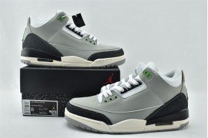 Air Jordan 3 Tinker Light Smoke Grey Chlorophyll Black White Sail 136064 006 Womens And Mens Shoes  